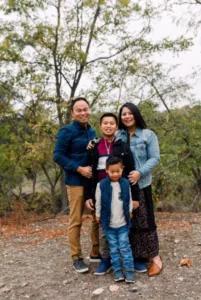 Jonathan Ayran and his family. 