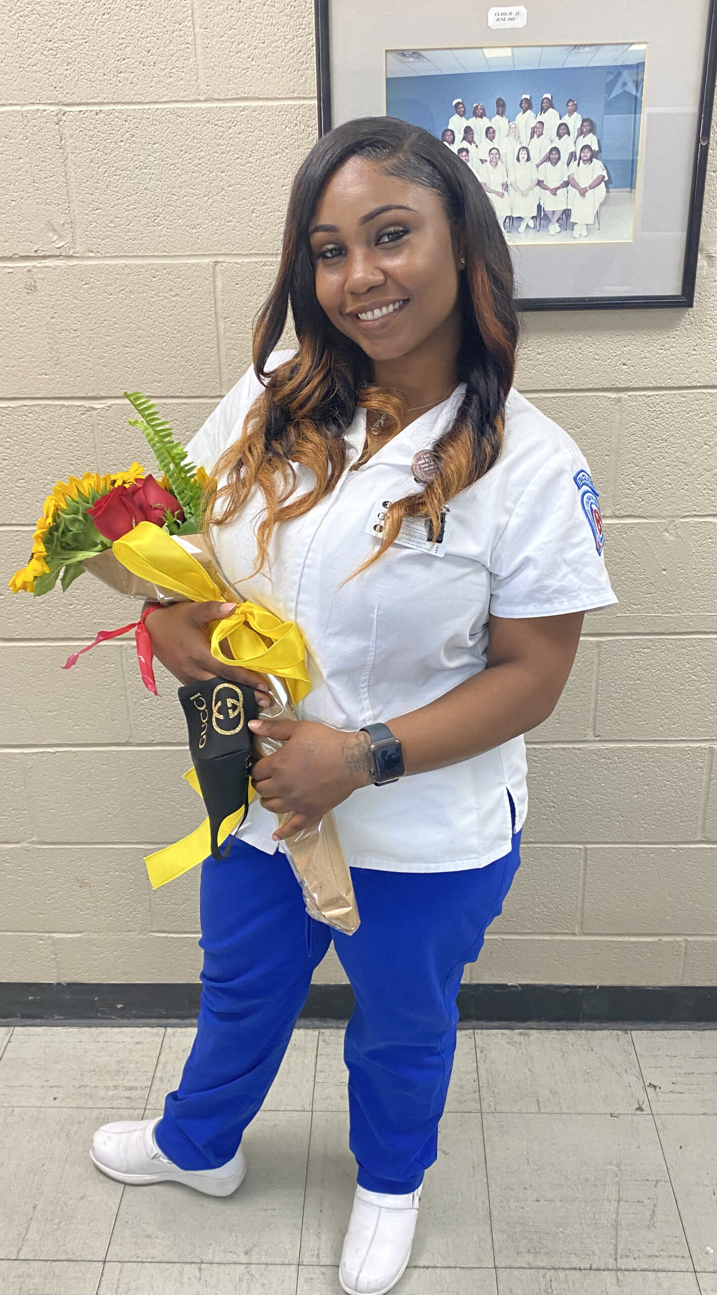 Angel Latrice Burrell is a nurse who worked as a home health aide while in nursing school. 
