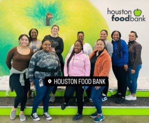 Maxim employees at the Houston Food Bank