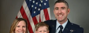 Family portrait of Thomas Brittingham, a veteran living with ALS