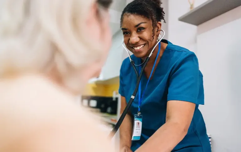 Maxim Healthcare promotional content detailing how their Miamisburg office can assist with personalized care solutions.