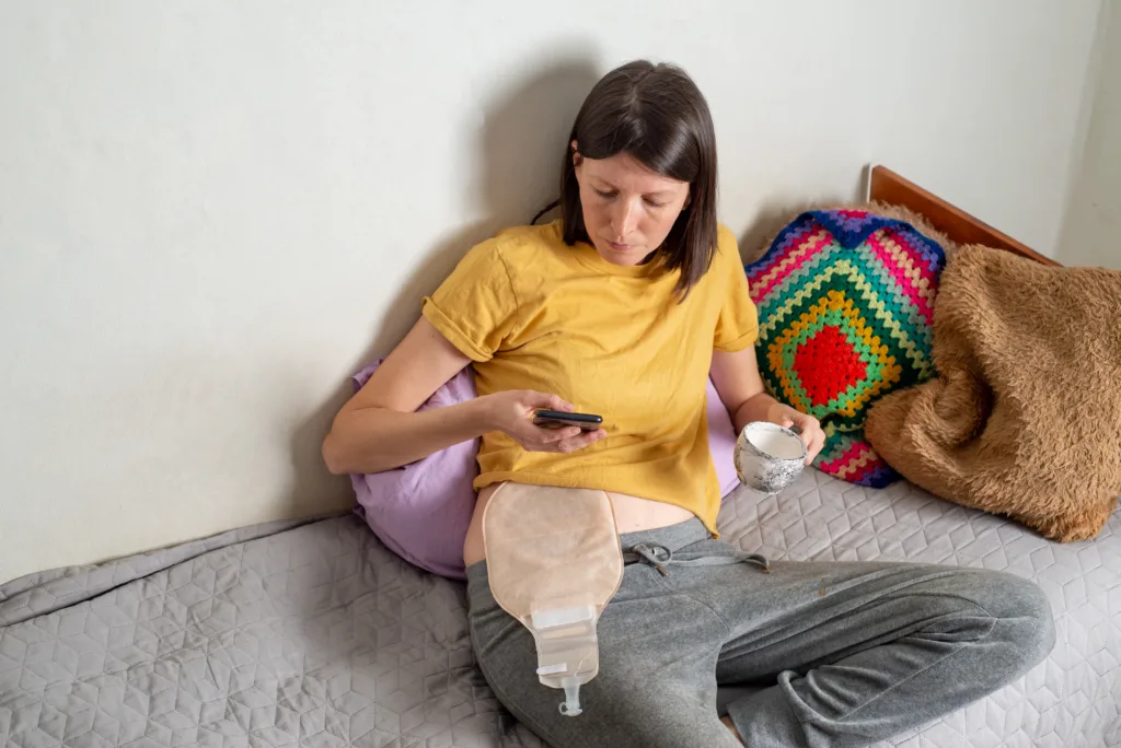 Ostomy bag care at home