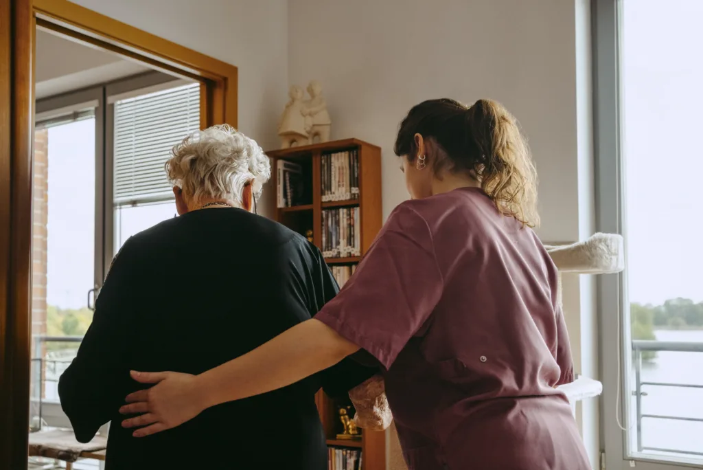 Nurse and patient