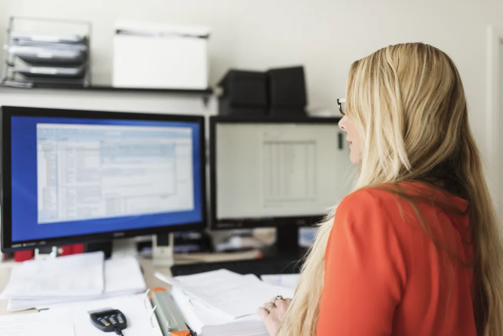 Woman at desk